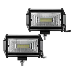 GENERICO - Pack 2 Focos Neblineros Led 72w Blanco Expansion Auto Moto