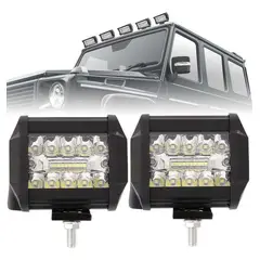 GENERICO - X2 Barra Focos Neblineros Led 60w Blanco Expansion Auto Moto