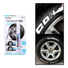 GENERICO - Lapiz Marcador Pinta Neumáticos Blanco Auto Tunnig Renovador 261031 C41