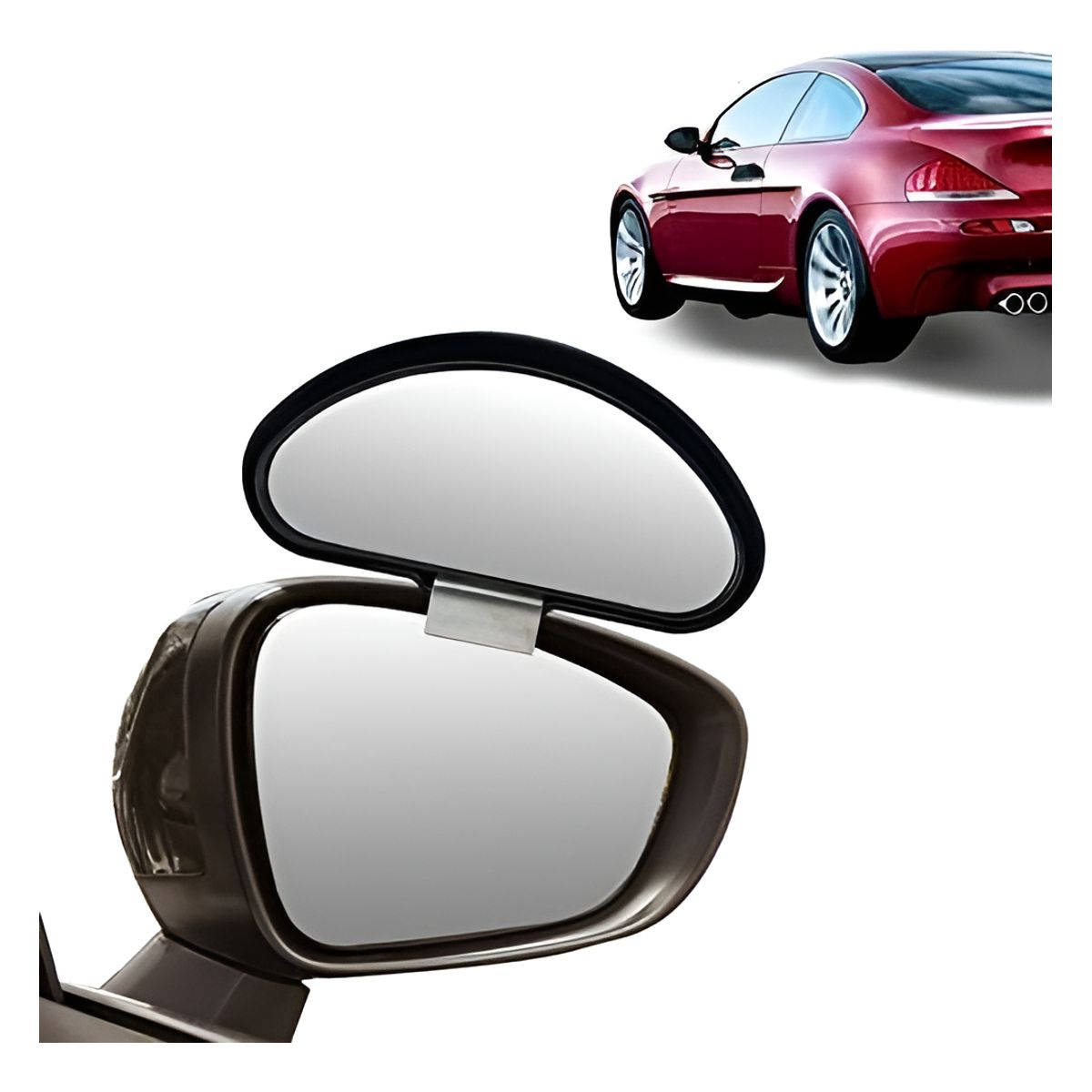 GENERICO - Espejo Retrovisor Punto Ciego 360 Lateral Ajustable Auxiliar