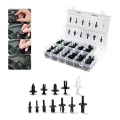 GENERICO - Caja 350 Clips Fijacion Broche Retencion Plastico Tapabarro 212019 C33