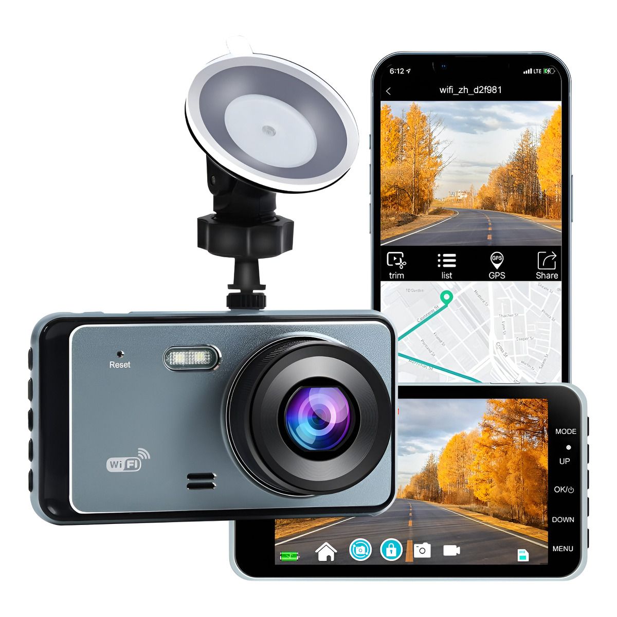 GENERICO - Frontal Cámara Wifi Auto Seguridad Nocturna Camara Retroceso 213257