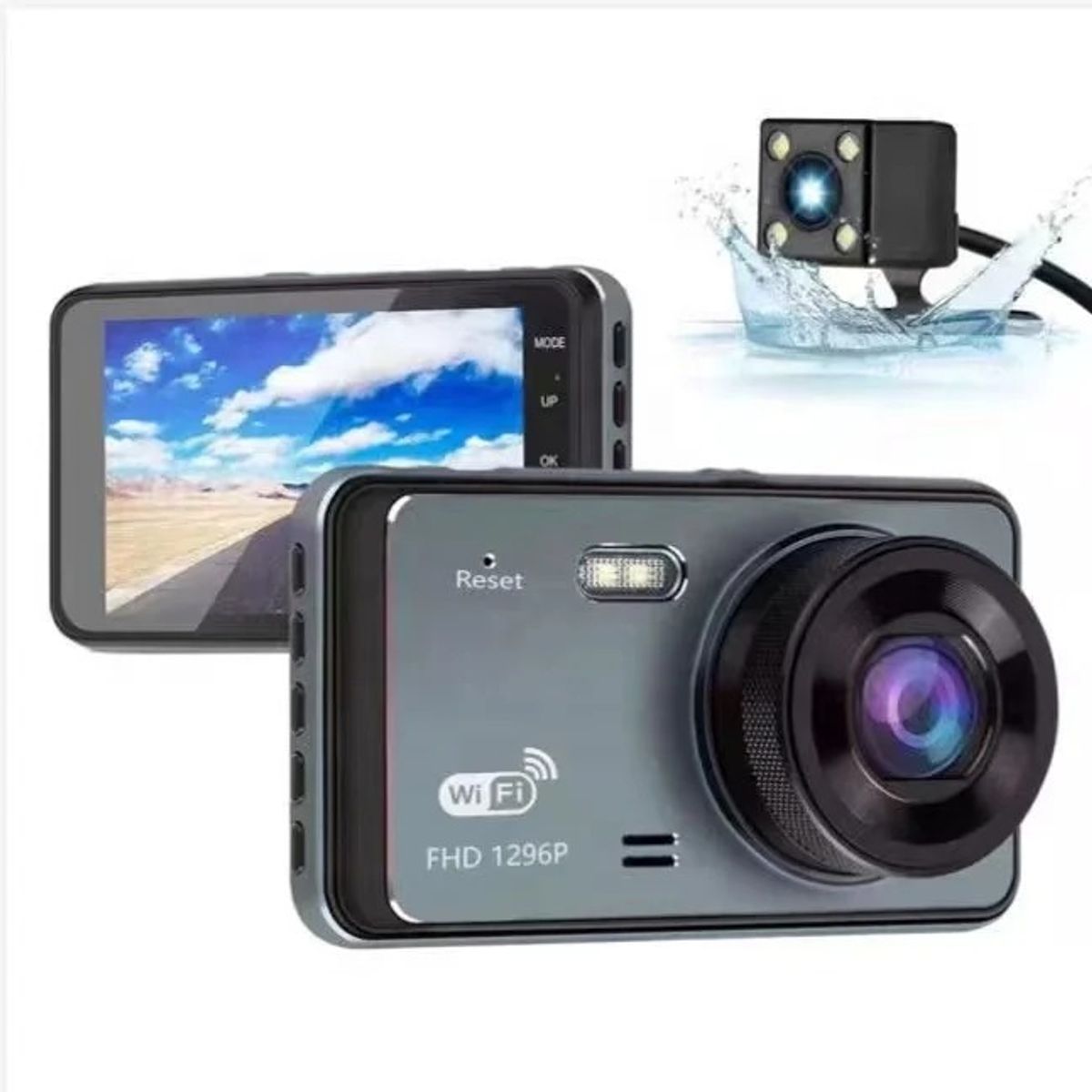 GENERICO - Frontal Cámara Wifi Auto Seguridad Nocturna Camara Retroceso 213257