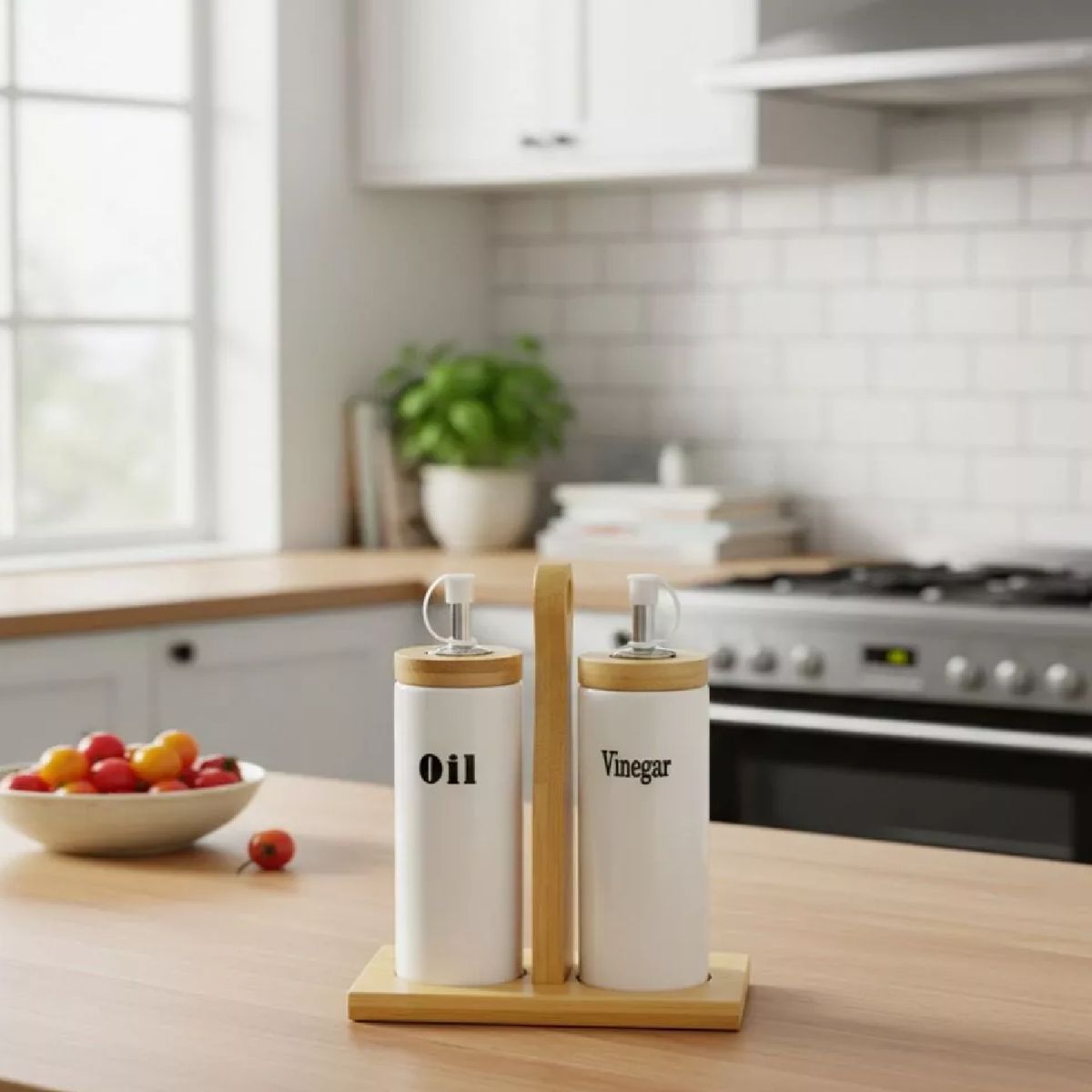 CARIBEE - Set 2 Frasco Dispensador Aceite Vinagre Funcional