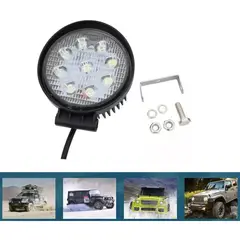 GENERICO - Luces Foco Neblinero Led 27w 4x4 Auto Moto Caminon Redondo
