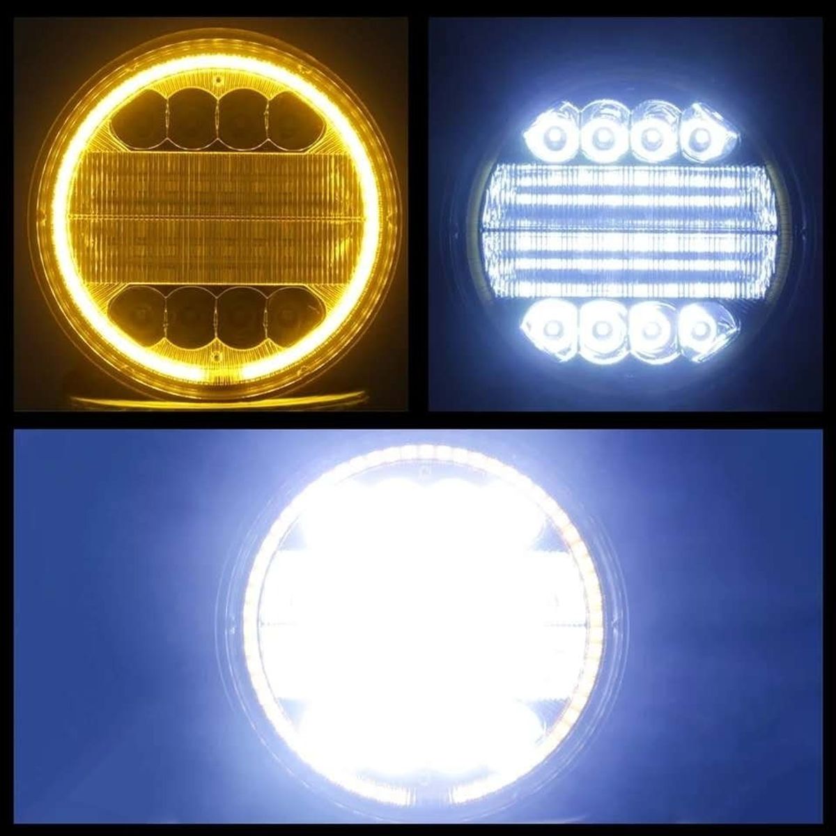 GENERICO - X2 Luces Foco Neblinero Led 72w Ojo Angel Auto Moto Camion
