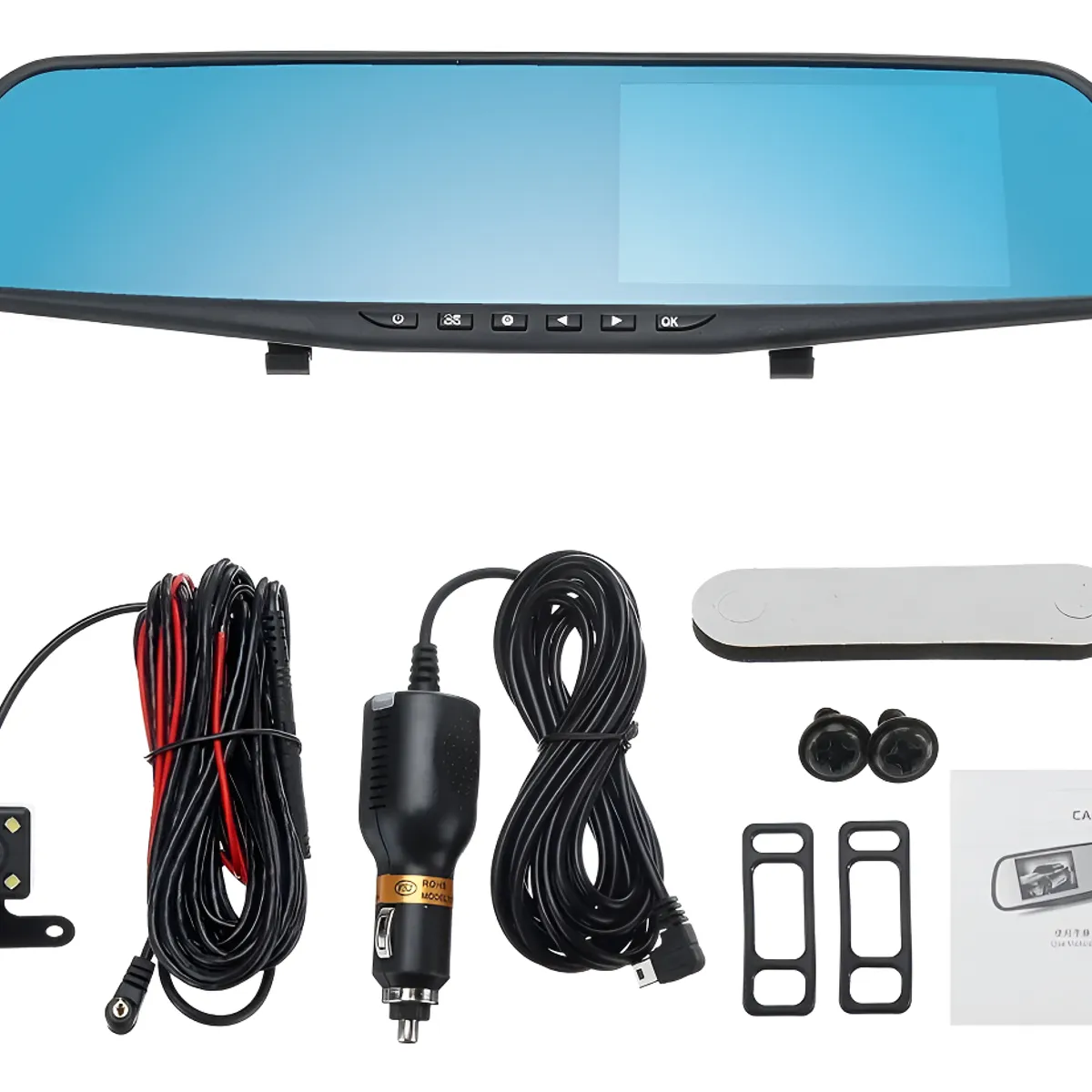 GENERICO - Frontal Cámara De Auto Espejo Retrovisor + Cámara Retroceso 213033 C42