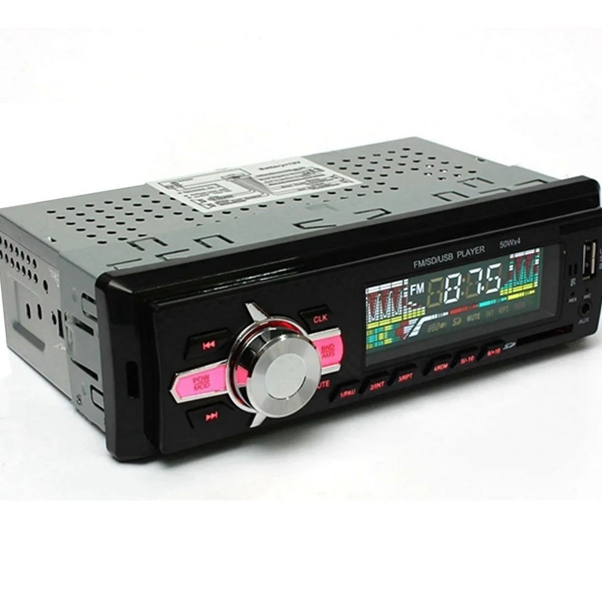 GENERICO - Radio De Auto 1 Din Bluetooth Usb Mp3 Microsd Aux Fm 60wx4