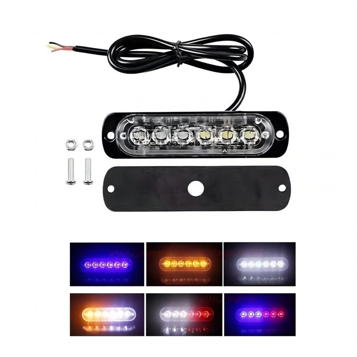 GENERICO - Baliza Estroboscopico Led Foco Neblinero 12-24v Destellante