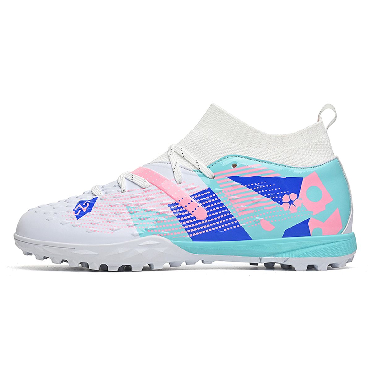 SHANDIAN - Zapatillas de Fútbol Hombre TF zapatos hombre Blanco