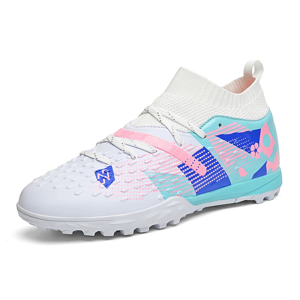 SHANDIAN - Zapatillas de Fútbol Hombre TF zapatos hombre Blanco