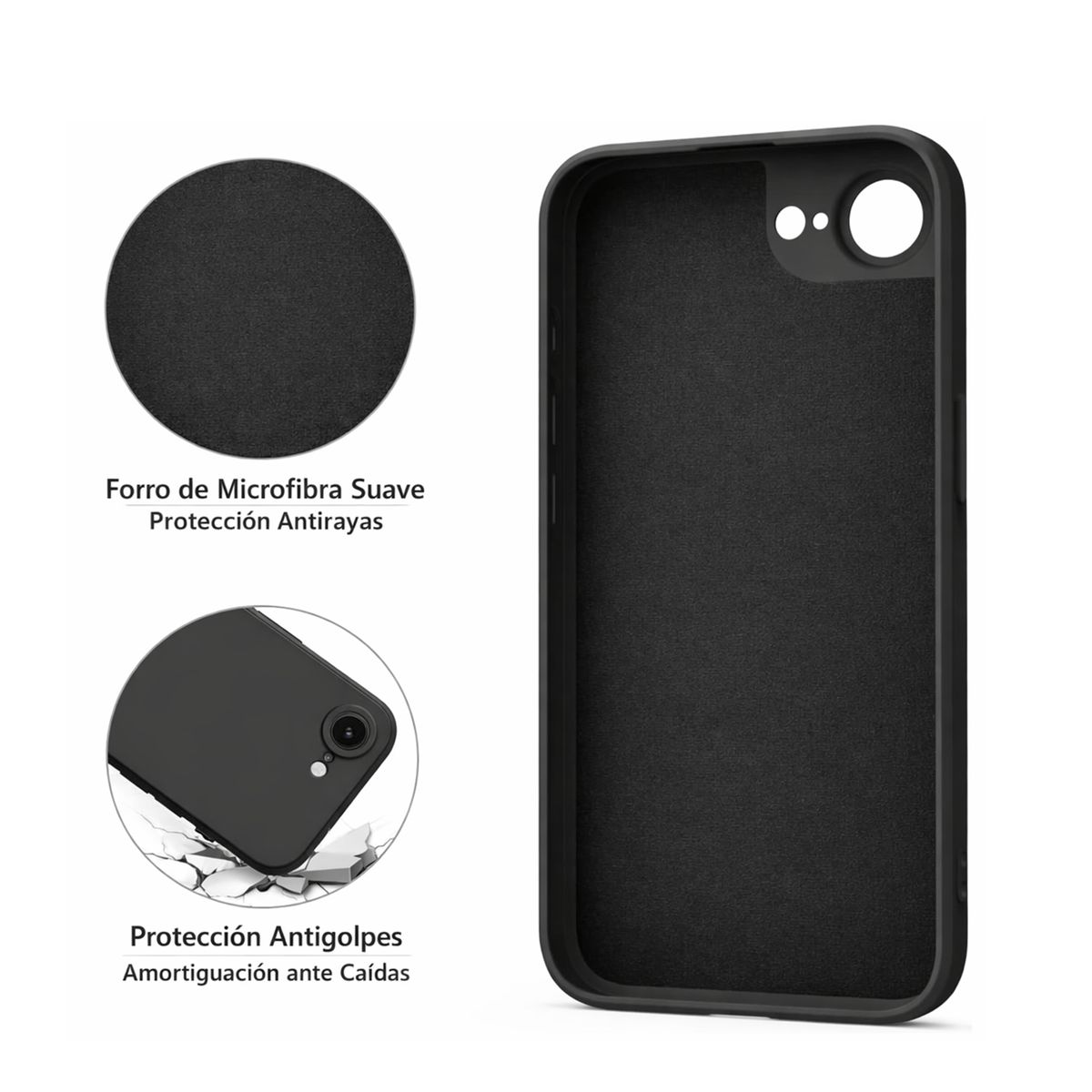 GENERICO - Carcasa Antigolpes Para iPhone 17e Goma Rosado