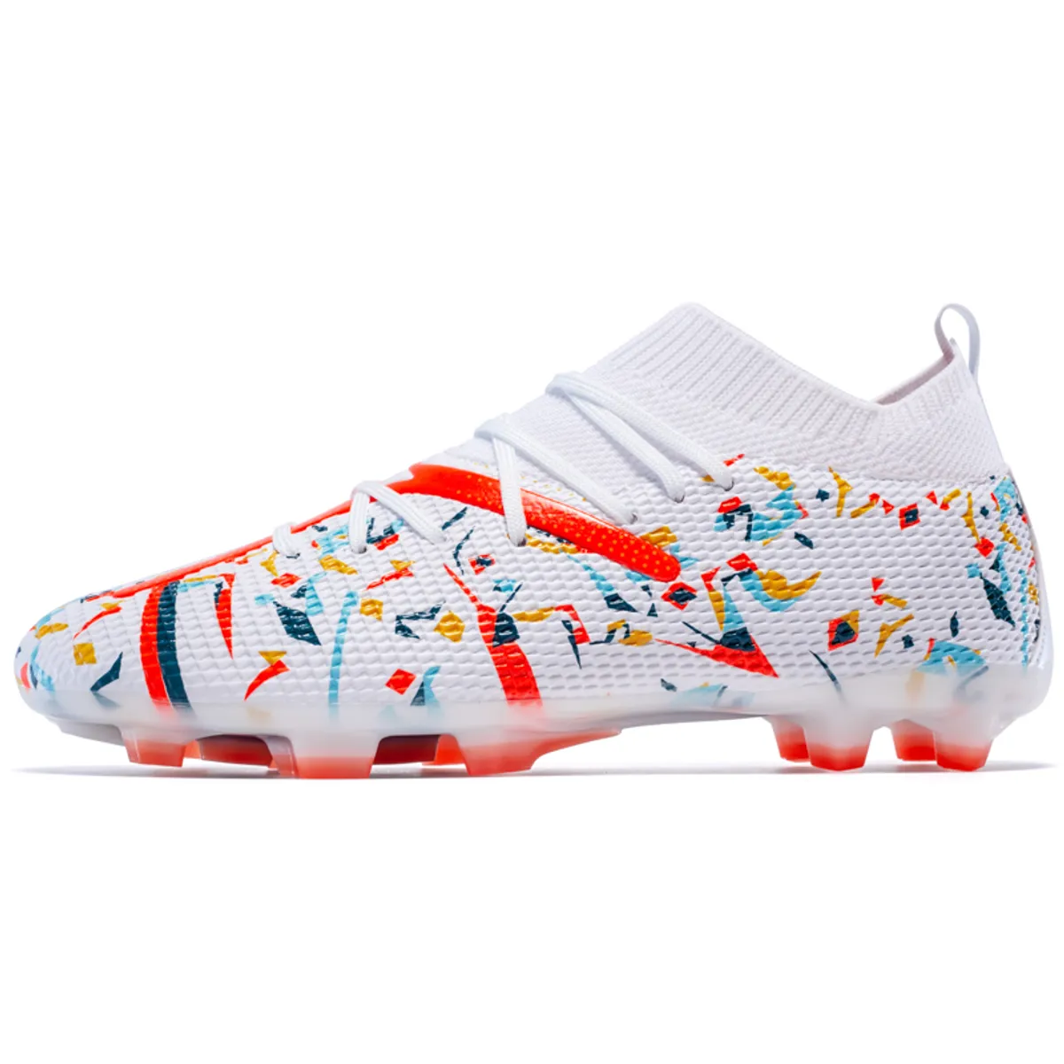SHANDIAN - Zapatillas de Fútbol Hombre FG zapatos hombre Blanco