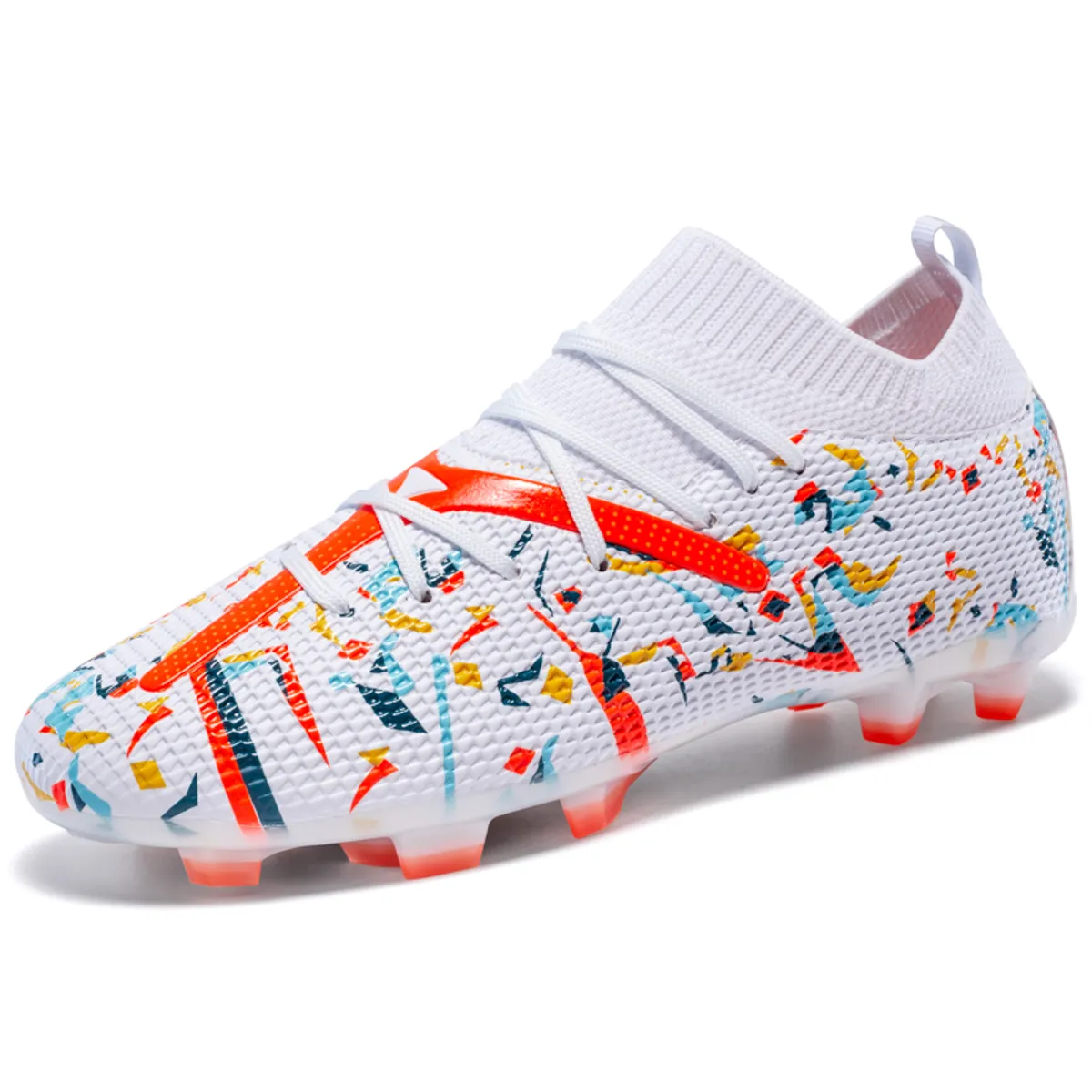 SHANDIAN - Zapatillas de Fútbol Hombre FG zapatos hombre Blanco