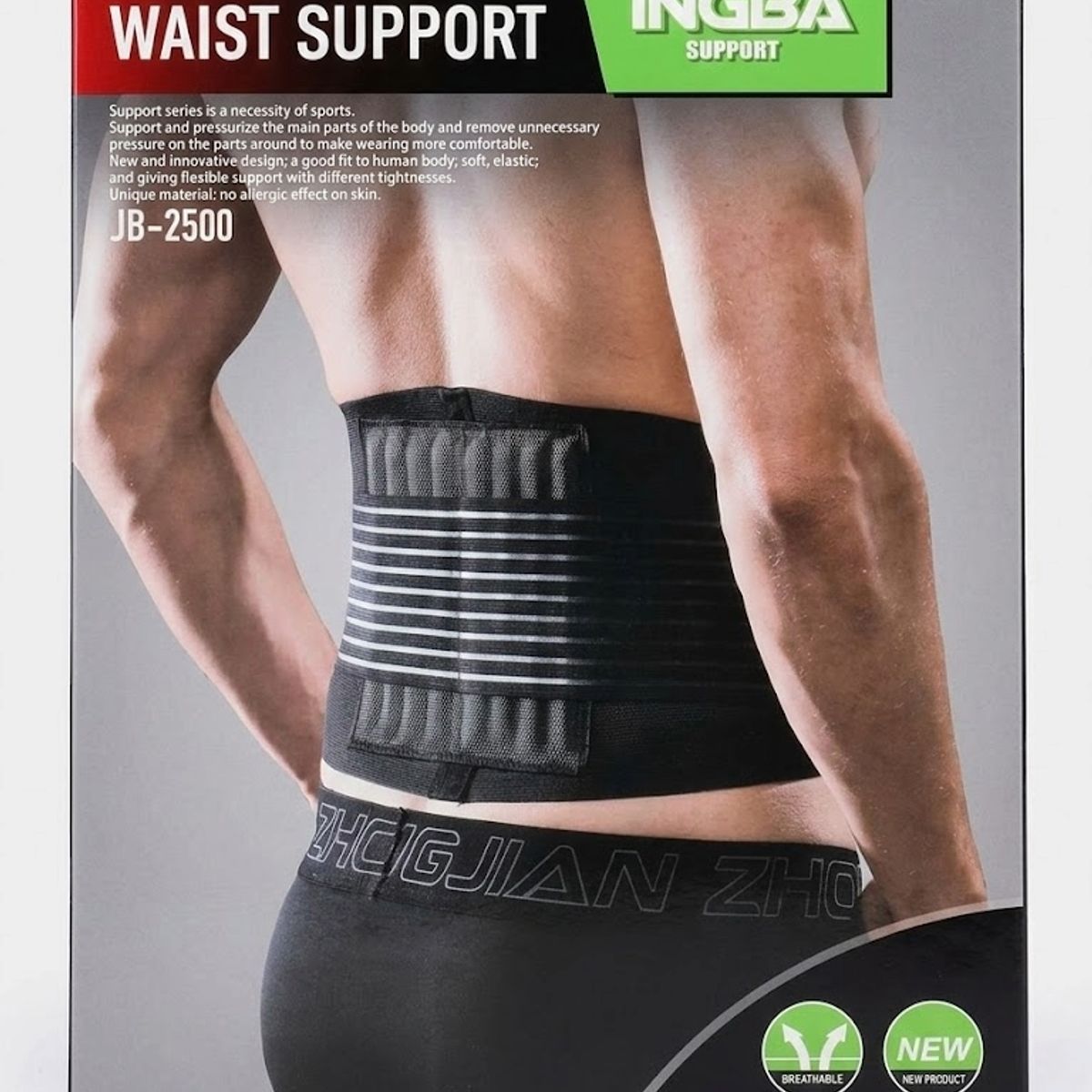 GENERICO - Soporte Lumbar Profesional INGBA  Faja de Compresión y Estabilidad