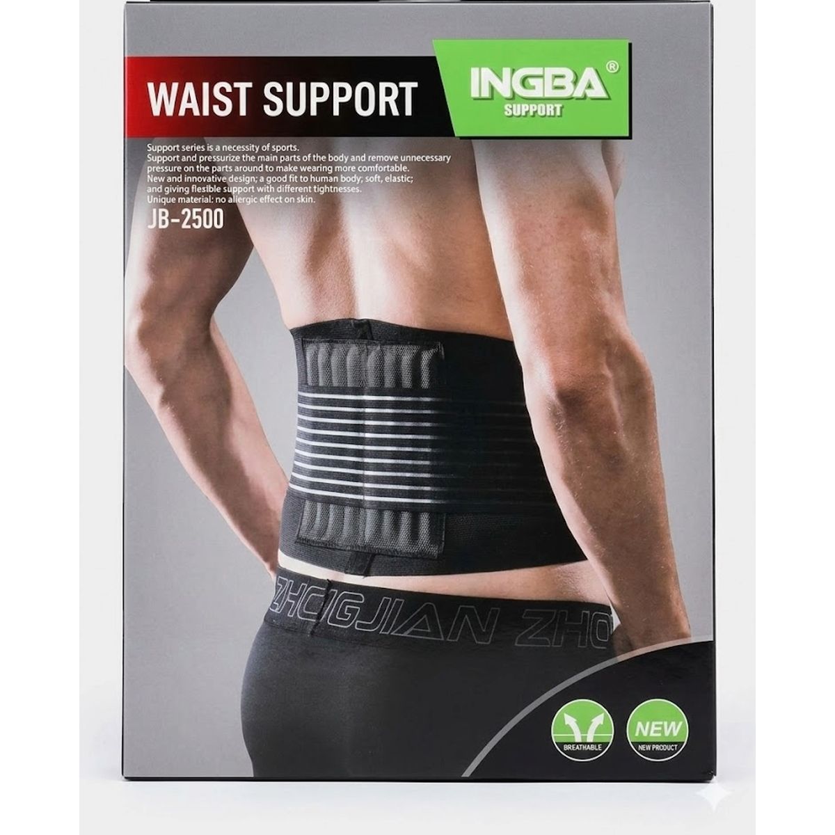 GENERICO - Soporte Lumbar Profesional INGBA  Faja de Compresión y Estabilidad