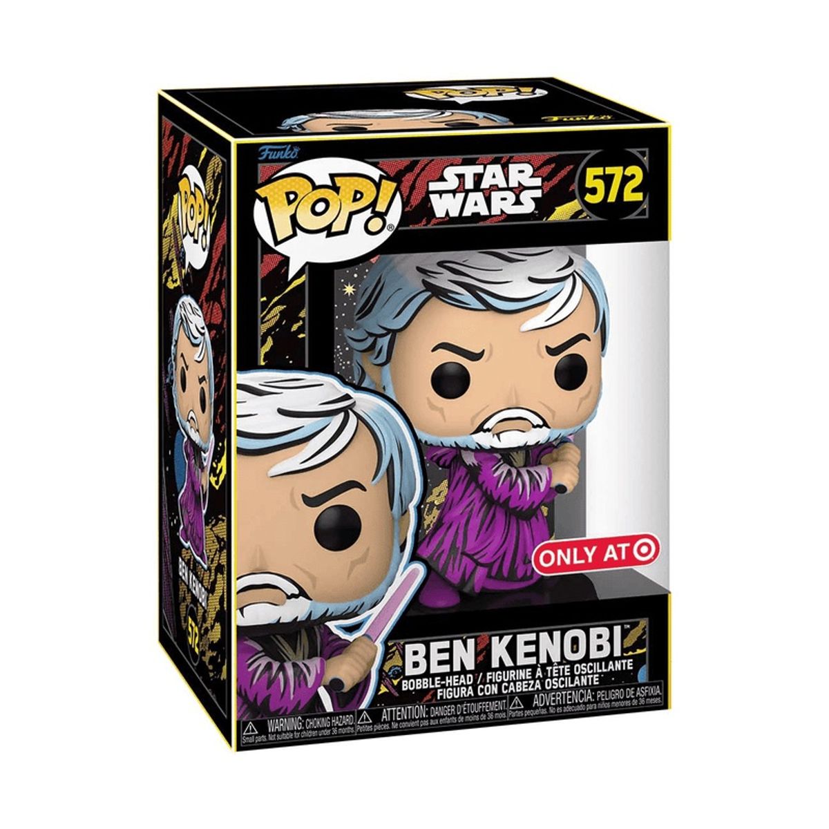 FUNKO - Funko Pop Star Wars – Ben Kenobi 572 + Protector