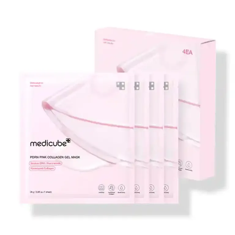 PDRN Pink Collagen Gel Mask - 4 pack