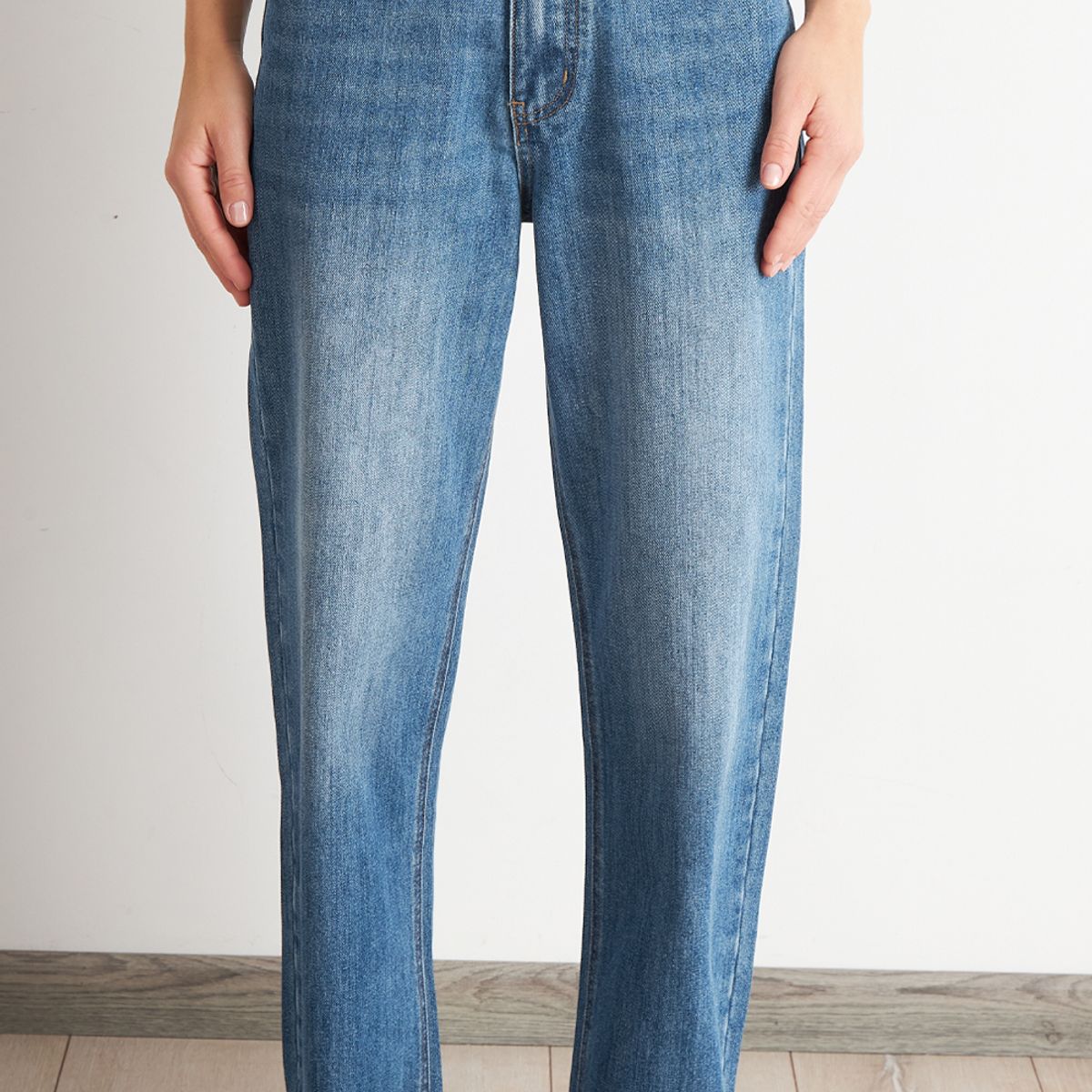 NICOPOLY - Jeans Pierna Recta Celeste Nicopoly