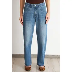 NICOPOLY - Jeans Pierna Recta Celeste