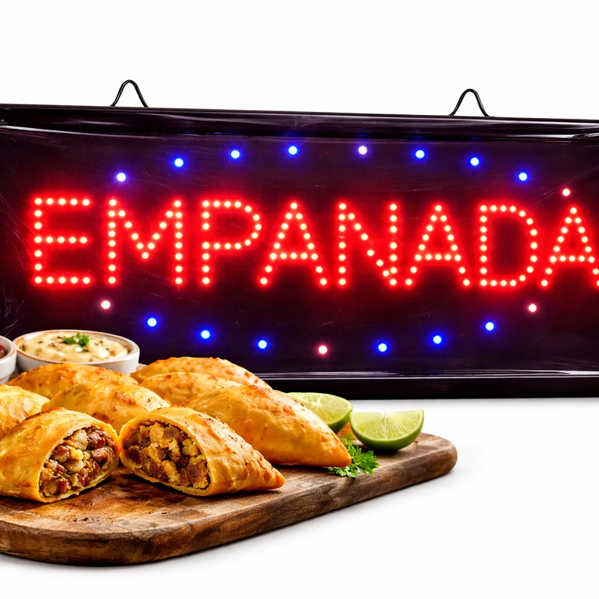GENERICO - Letreros Led Luminosos Comerciales Texto Empanada 48x25cm