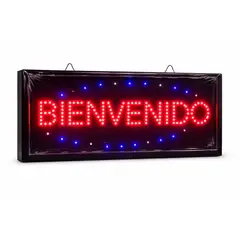 GENERICO - Letreros Led Luminosos Comerciales Texto Bienvenido 48x25cm