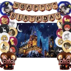 GENERICO - Kit Decoración Cumpleaños Harry Potter Cotillon