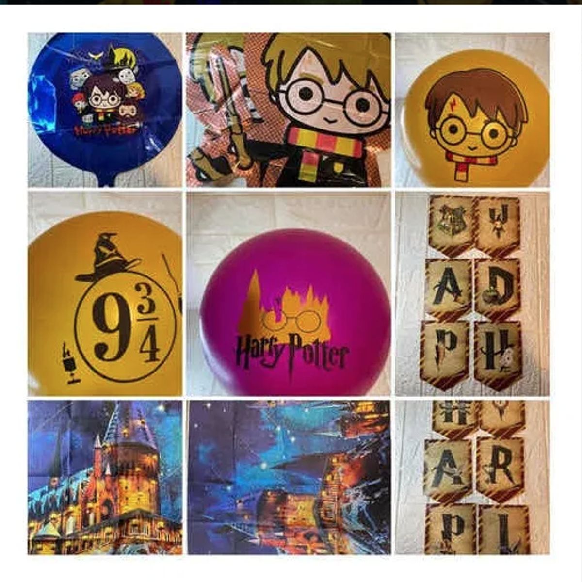 GENERICO - Kit Decoración Cumpleaños Harry Potter Cotillon