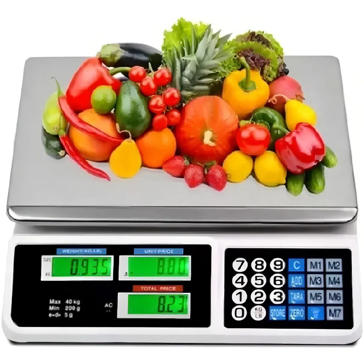 GENERICO - Balanza Pesa Digital 40 Kilos Recargable