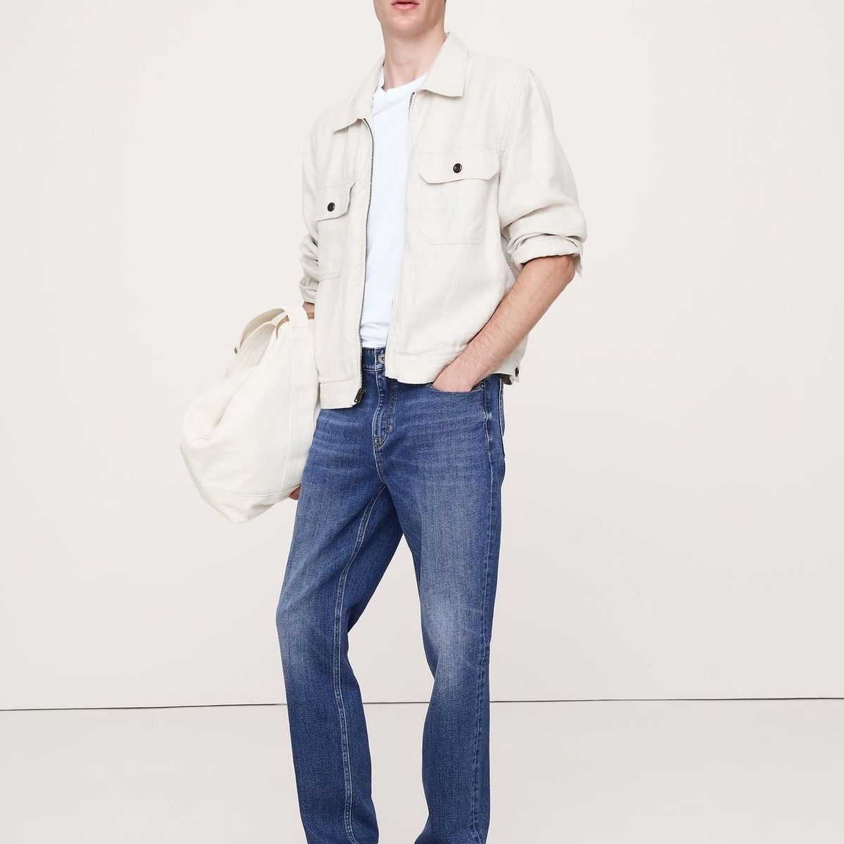 BANANA REPUBLIC - Jeans Hombre Banana Republic Slim Luxe Traveler Azul