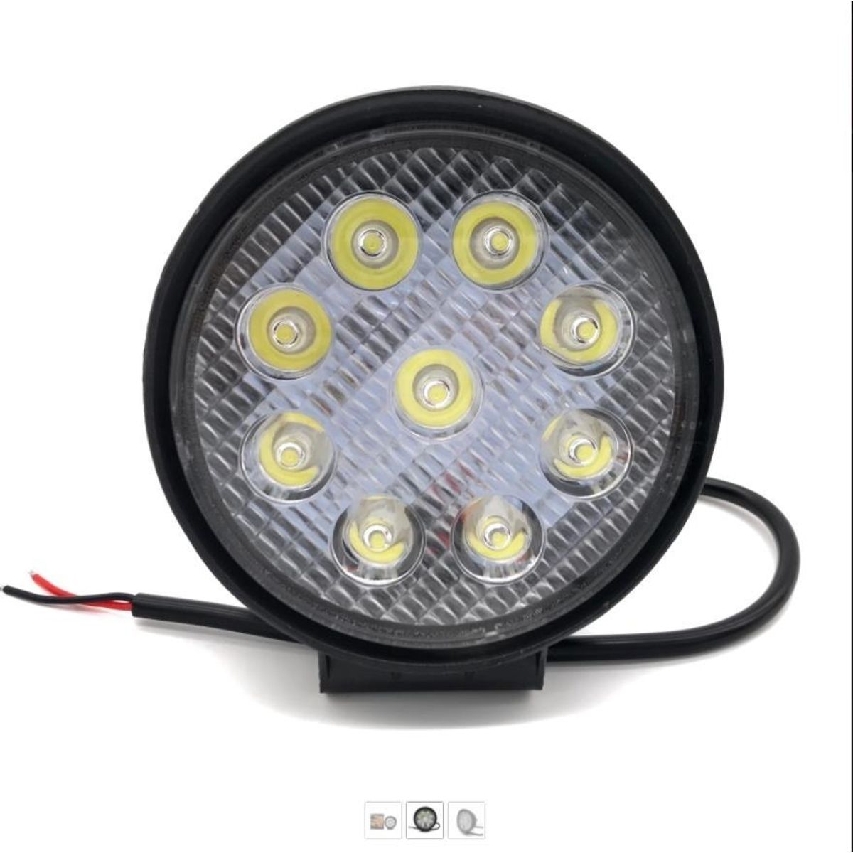 GENERICO - X2 Luces Foco Neblinero Led 27w 4x4 Auto Caminon Redondo