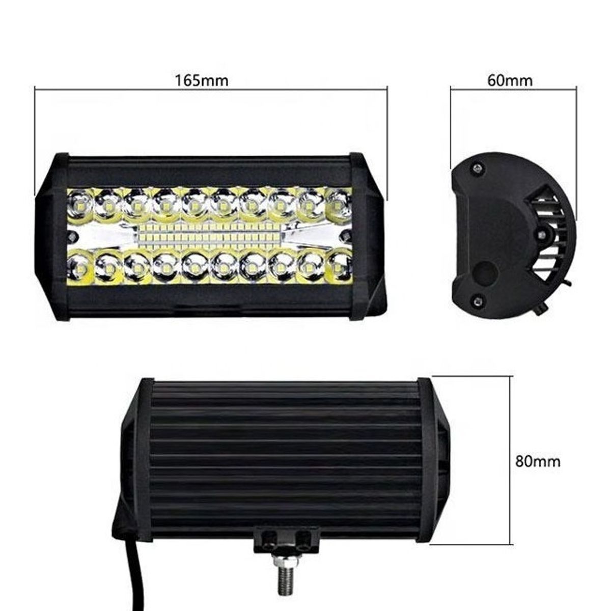 GENERICO - X2 Focos Neblineros 120w Expansion Led Auto Moto Camiones