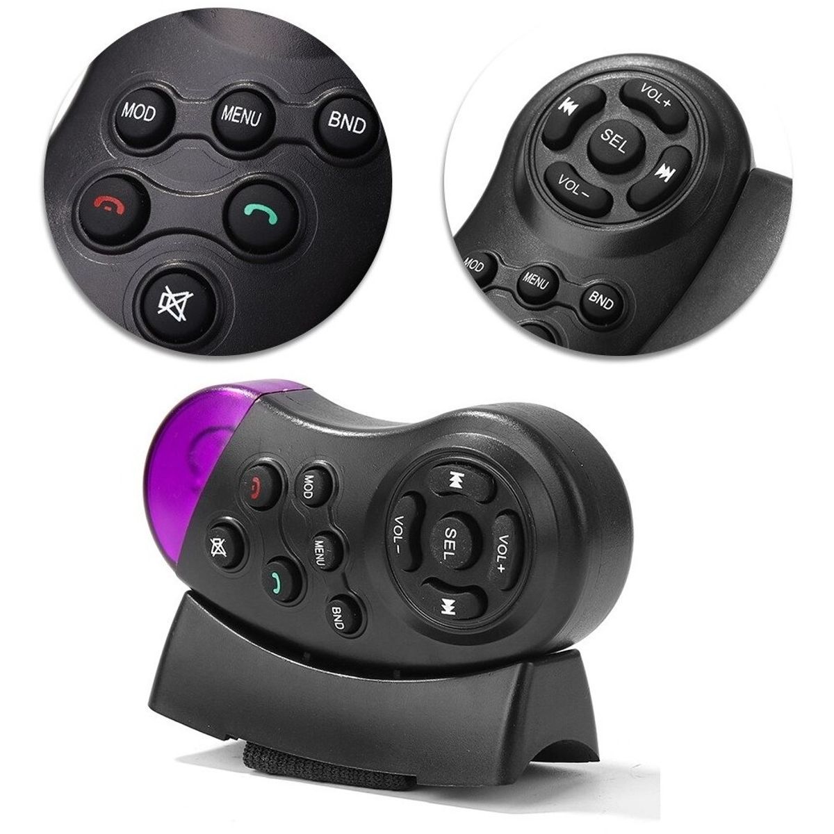 GENERICO - Control Mando Volante Radio Inalambrico Multimedia Universal