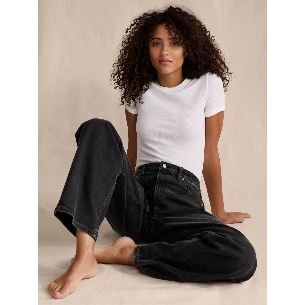BANANA REPUBLIC - Jeans Mujer Banana Republic Mid-Rise 90S Relaxed Azul
