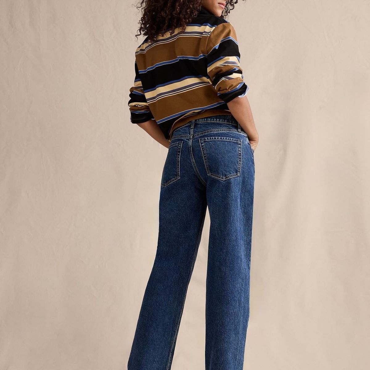 BANANA REPUBLIC - Jeans Mujer Mid-Rise 90S Loose Azul Banana Republic