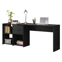 HOME MOBILI - Escritorio 2 Cajones Samy Negro