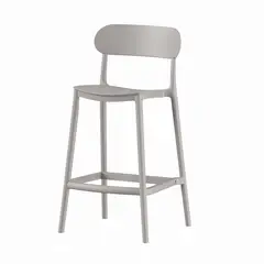 ESCANDINAVIA - Piso Taburete Silla alta bar cocina Oslo 65cm Gris
