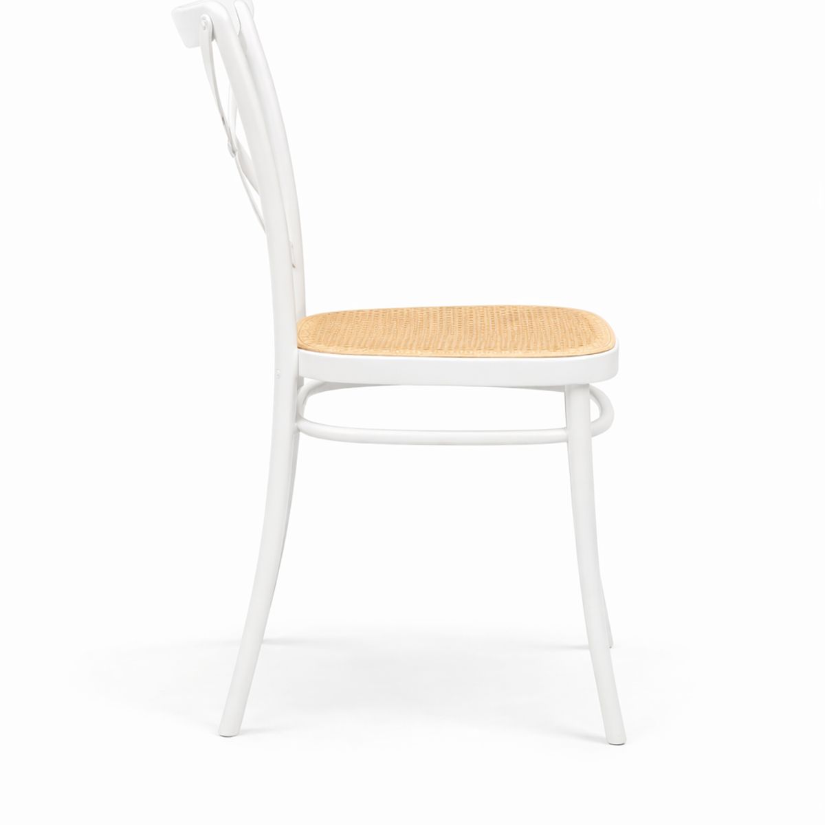 MOBOI - Silla Danubio Crossback Top Apilable Blanca