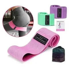 MOVI - Bandas Elásticas Antideslizantes para Piernas y Glúteos: 3 Niveles