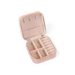 GENERICO - Joyero Portátil Organizador de Joyas para Anillos, Collares y Aretes con Cierre