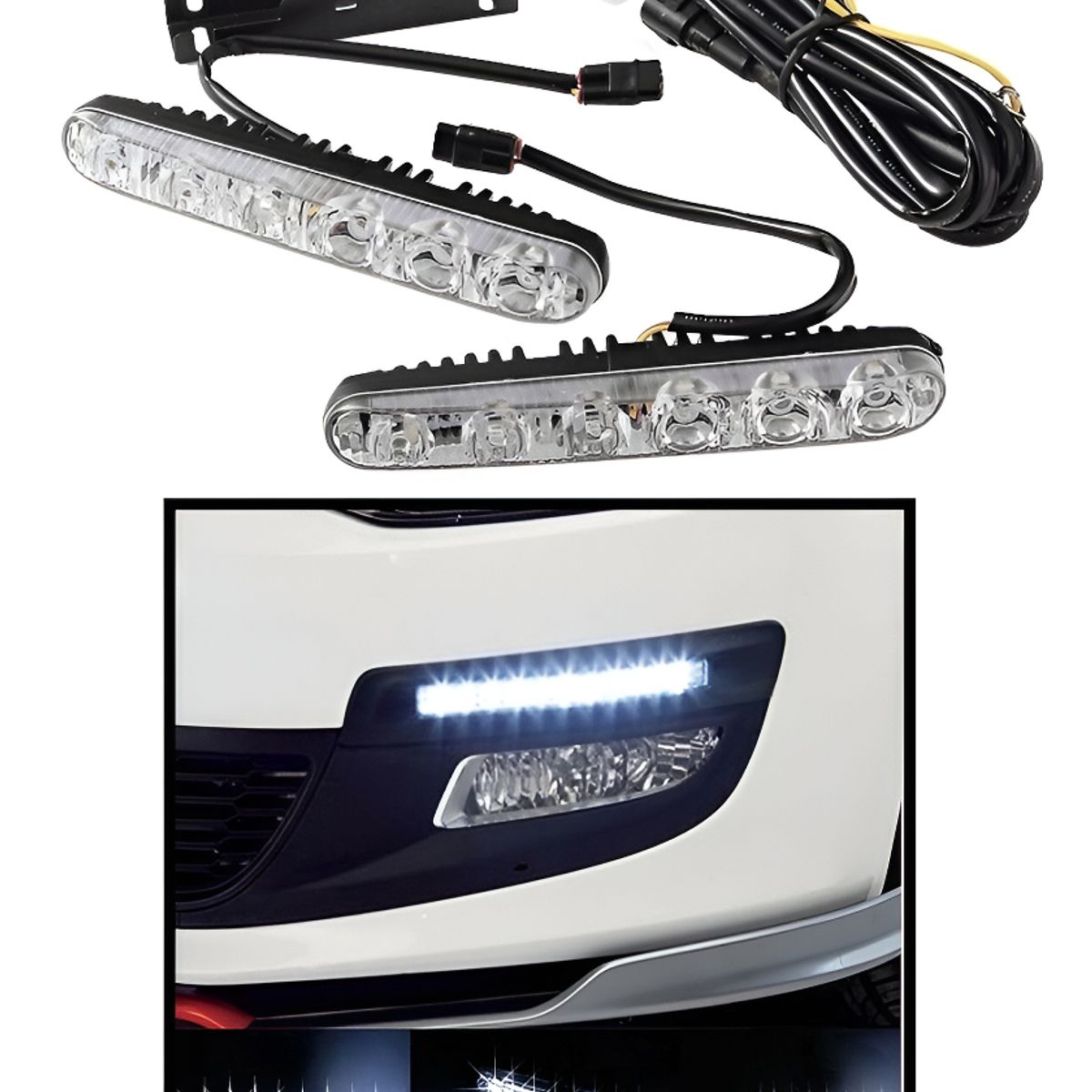 GENERICO - X2 Focos Neblineros Led Drl 18w Flood+spot Auto Moto 12v