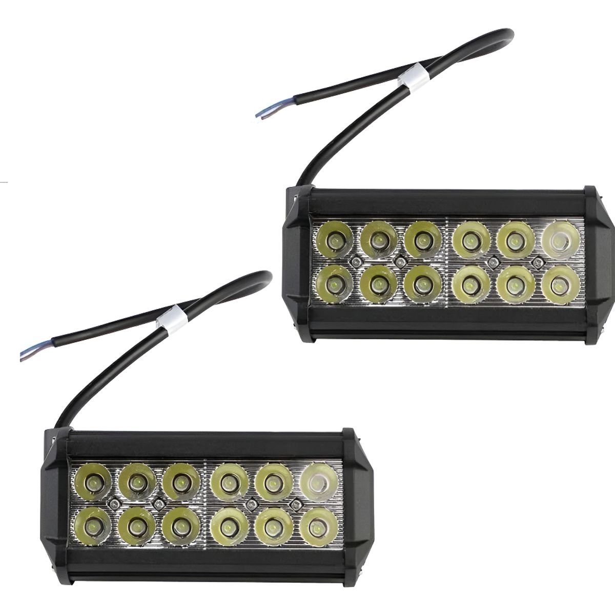 GENERICO - X2 Barra Focos Neblineros Led 36w Expansion Auto Moto Camion