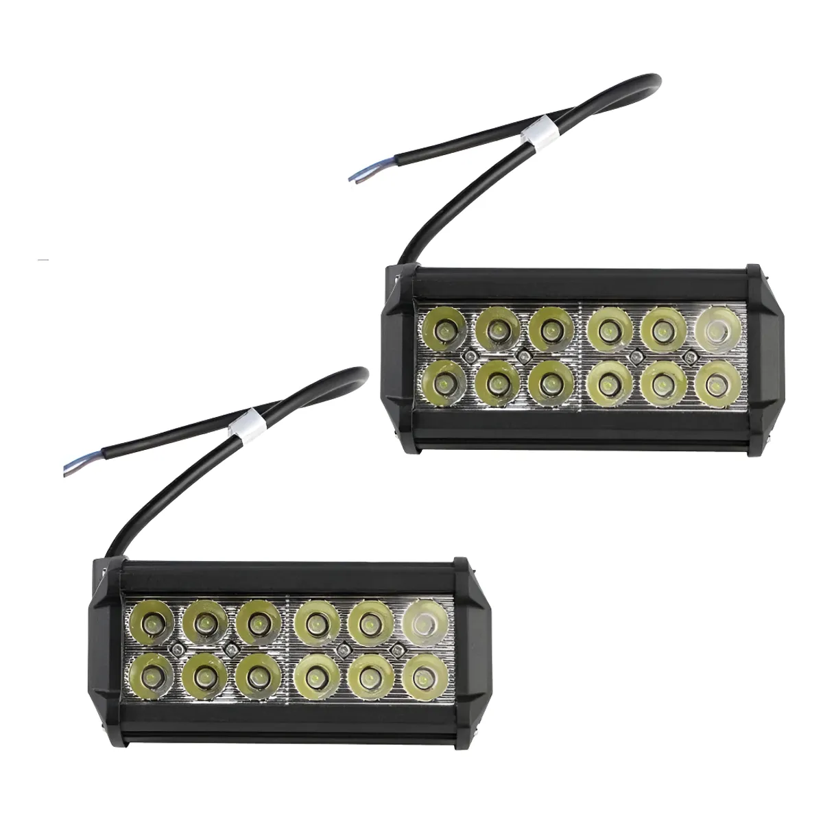 GENERICO - X2 Barra Focos Neblineros Led 36w Expansion Auto Moto Camion