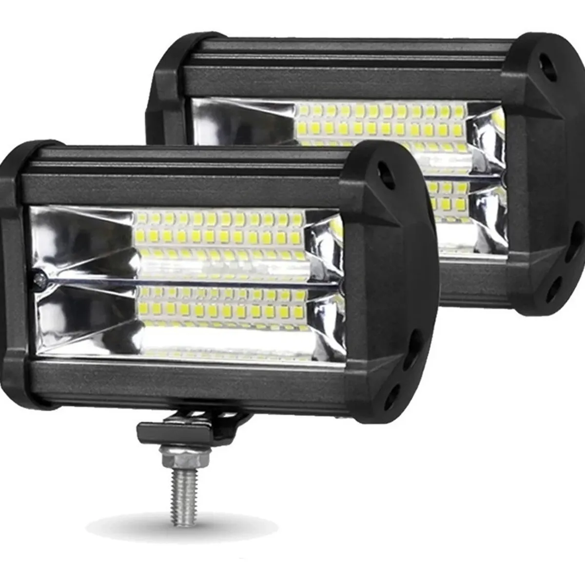 GENERICO - Pack 2 Focos Neblineros Led 72w Blanco Expansion Auto Moto