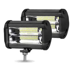 GENERICO - Pack 2 Focos Neblineros Led 72w Blanco Expansion Auto Moto
