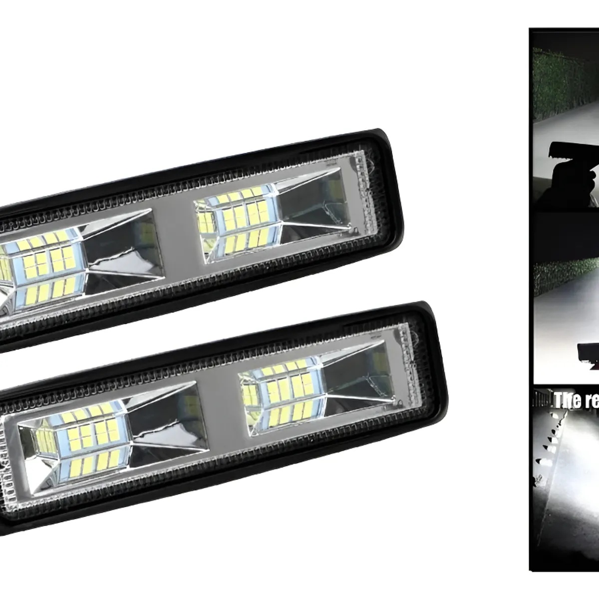 GENERICO - Barra Focos Neblineros Led Blanco 24w Expansion Auto Moto