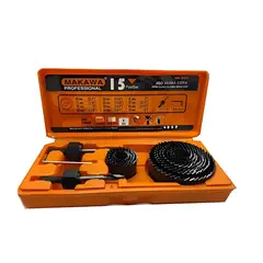 GENERICO - JUEGO DE SIERRAS COPAS PARA MADERA 15 PIEZAS