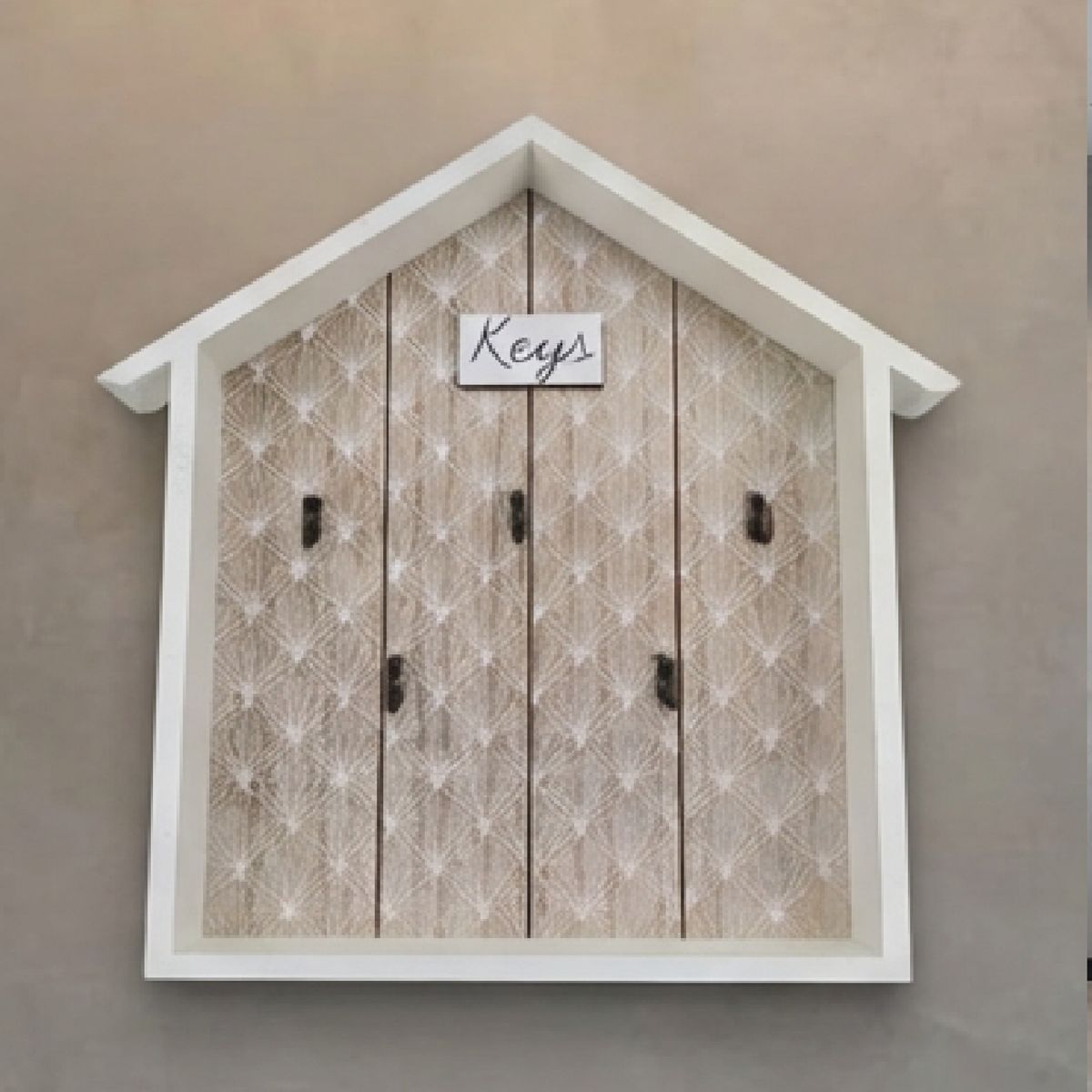 GENERICO - Porta Llaves De Pared Estante De Pared De Madera Con Ganchos