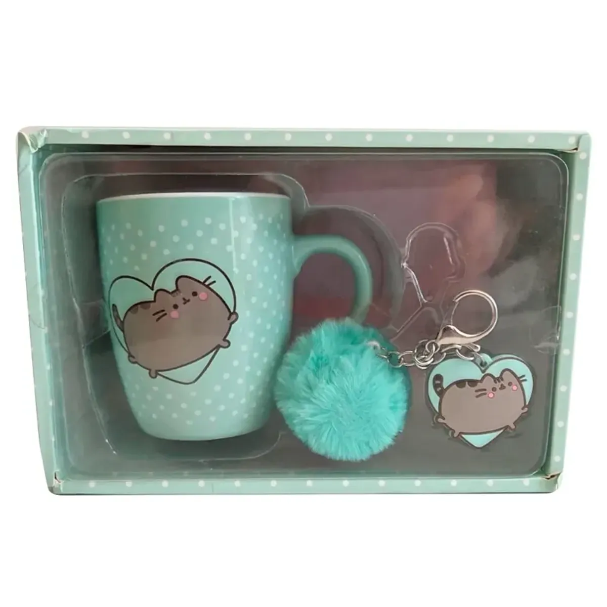 PUSHEEN - Set taza y llavero gato Pusheen