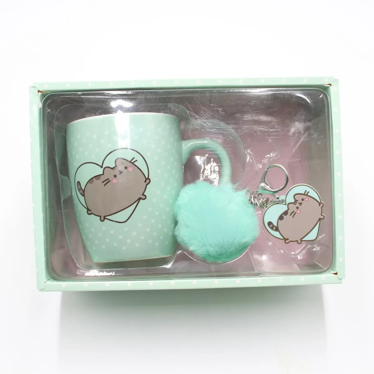 PUSHEEN - Set taza y llavero gato Pusheen